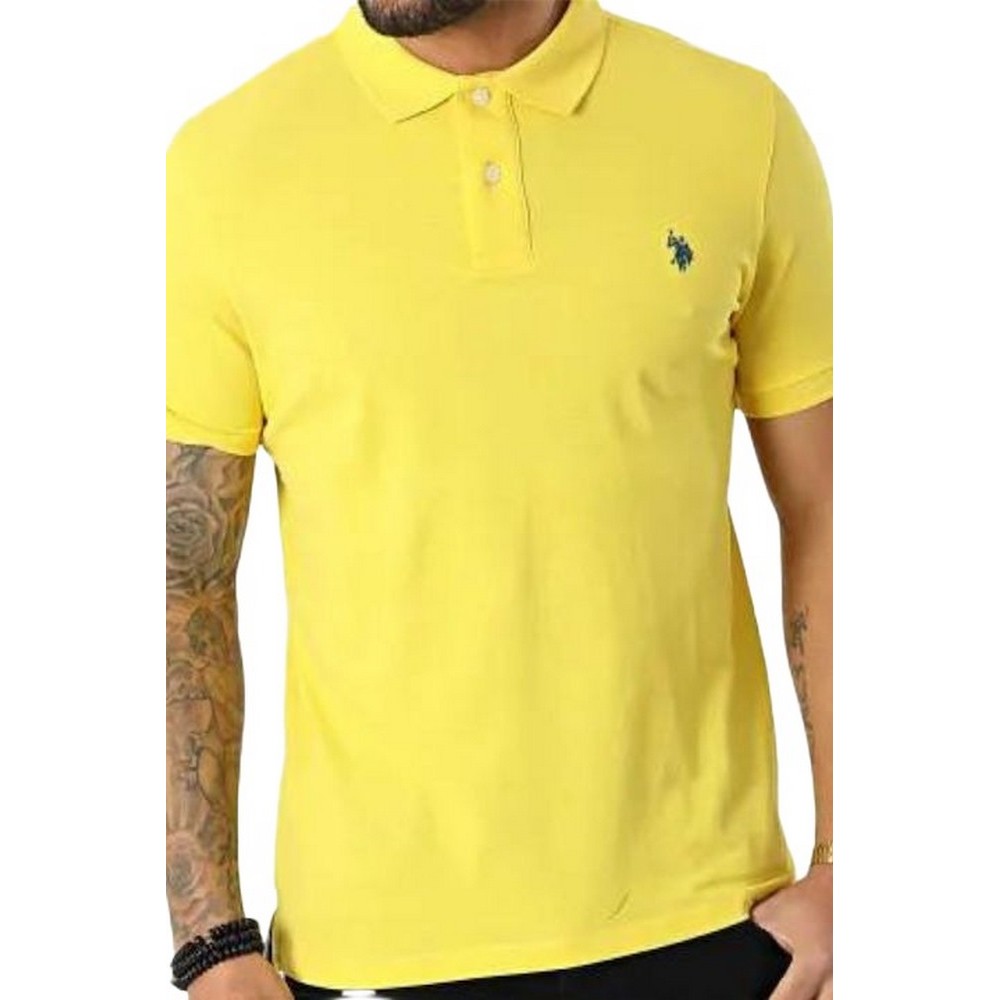 U. S POLO KING ΜΠΛΟΥΖΑ POLO ΑΝΔΡΙΚΗ YELLOW