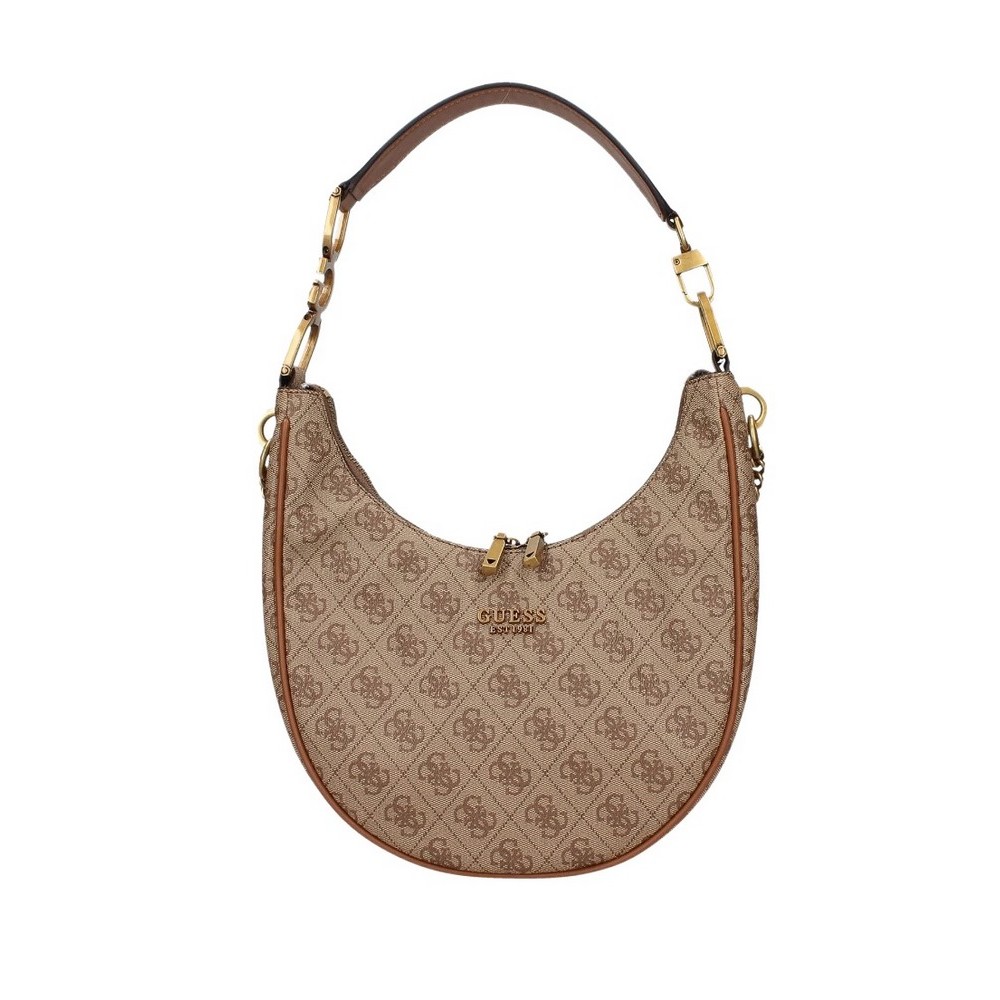 GUESS DAGAN SML CONVERTIBLE HOBO ΤΣΑΝΤΑ ΓΥΝΑΙΚΕΙΑ LATTE