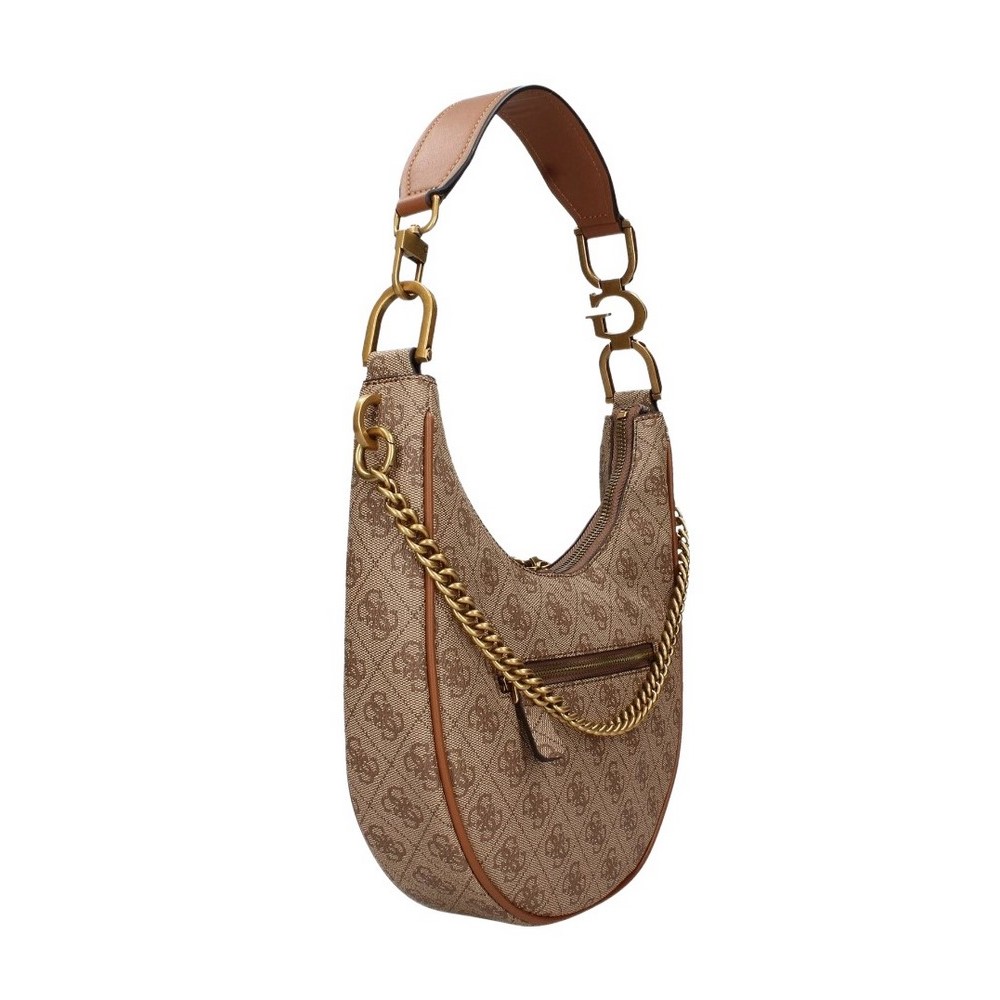 GUESS DAGAN SML CONVERTIBLE HOBO ΤΣΑΝΤΑ ΓΥΝΑΙΚΕΙΑ LATTE