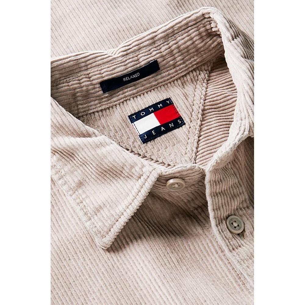 TOMMY JEANS RLX CORDUROY SHIRT EXT ΠΟΥΚΑΜΙΣΟ ΑΝΔΡΙΚΟ BEIGE