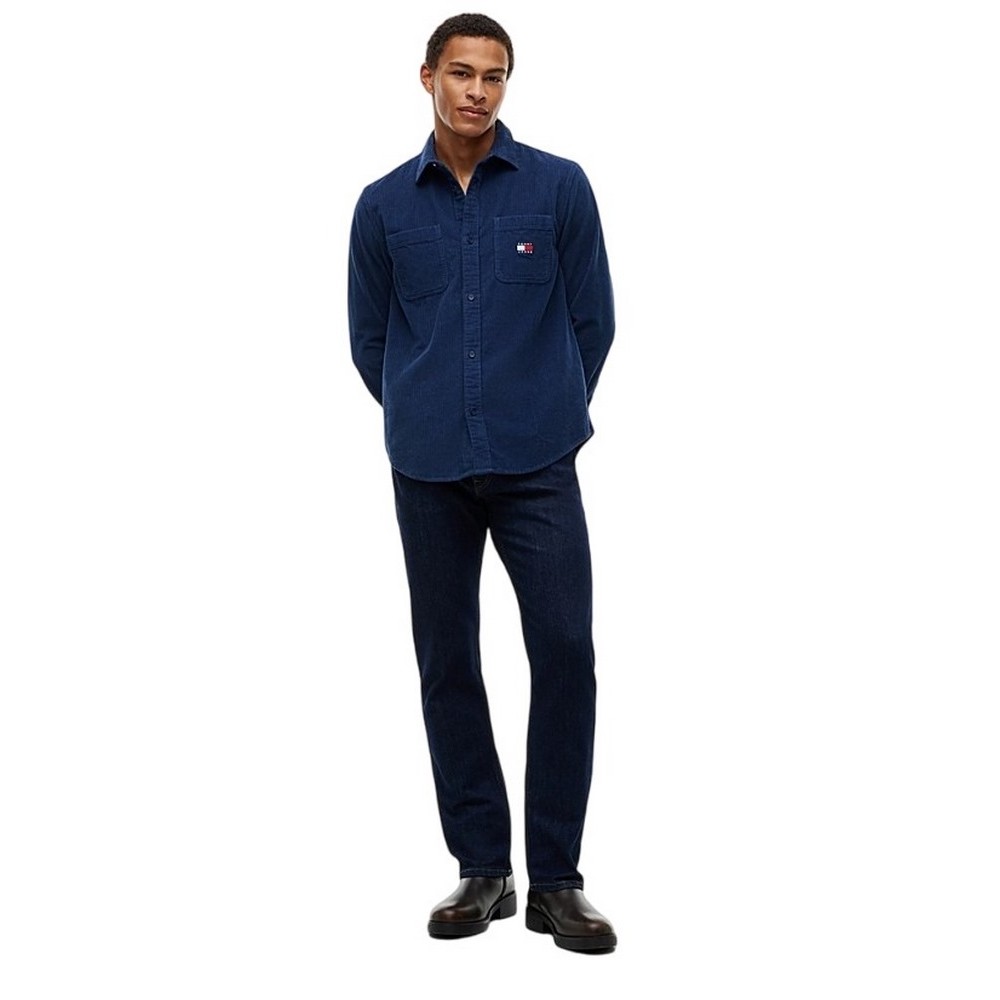 TOMMY JEANS RLX CORDUROY SHIRT EXT ΠΟΥΚΑΜΙΣΟ ΑΝΔΡΙΚΟ BLUE