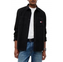 TOMMY JEANS RLX CORDUROY SHIRT EXT ΠΟΥΚΑΜΙΣΟ ΑΝΔΡΙΚΟ BLACK