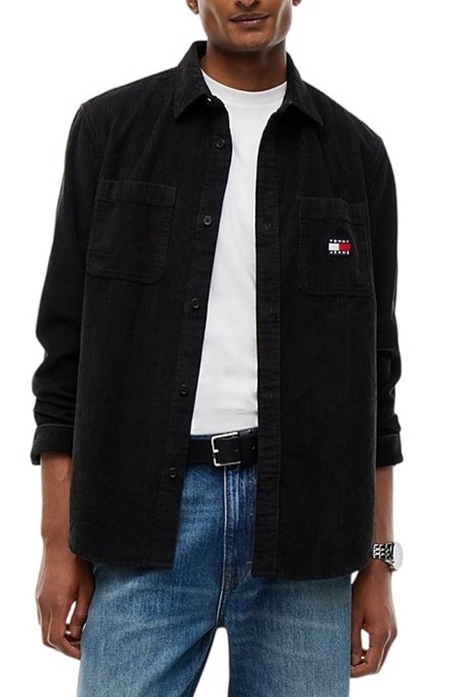 TOMMY JEANS RLX CORDUROY SHIRT EXT ΠΟΥΚΑΜΙΣΟ ΑΝΔΡΙΚΟ BLACK