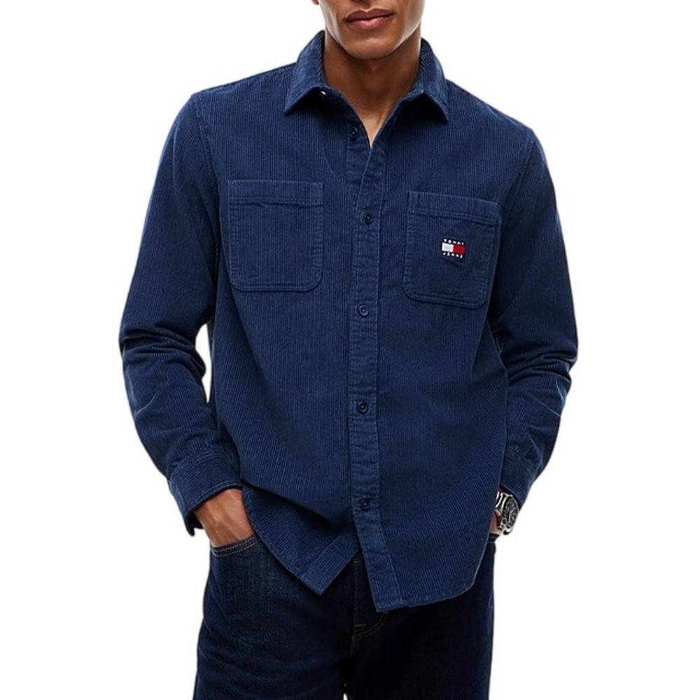TOMMY JEANS RLX CORDUROY SHIRT EXT ΠΟΥΚΑΜΙΣΟ ΑΝΔΡΙΚΟ BLUE