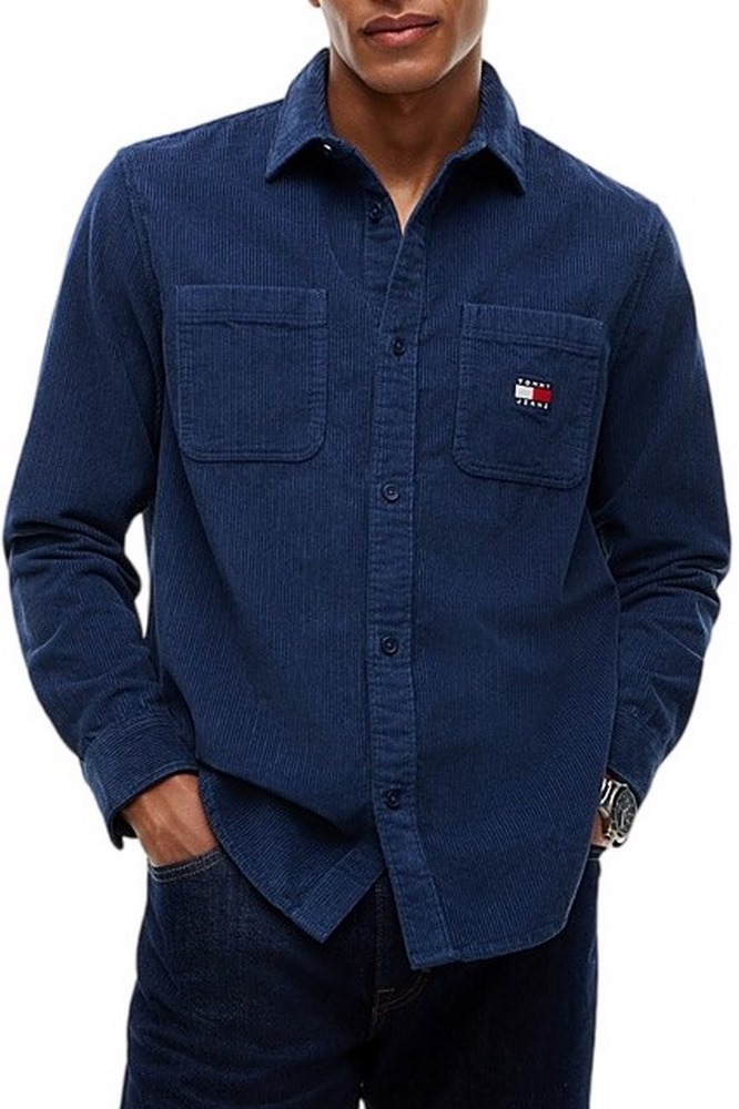 TOMMY JEANS RLX CORDUROY SHIRT EXT ΠΟΥΚΑΜΙΣΟ ΑΝΔΡΙΚΟ BLUE