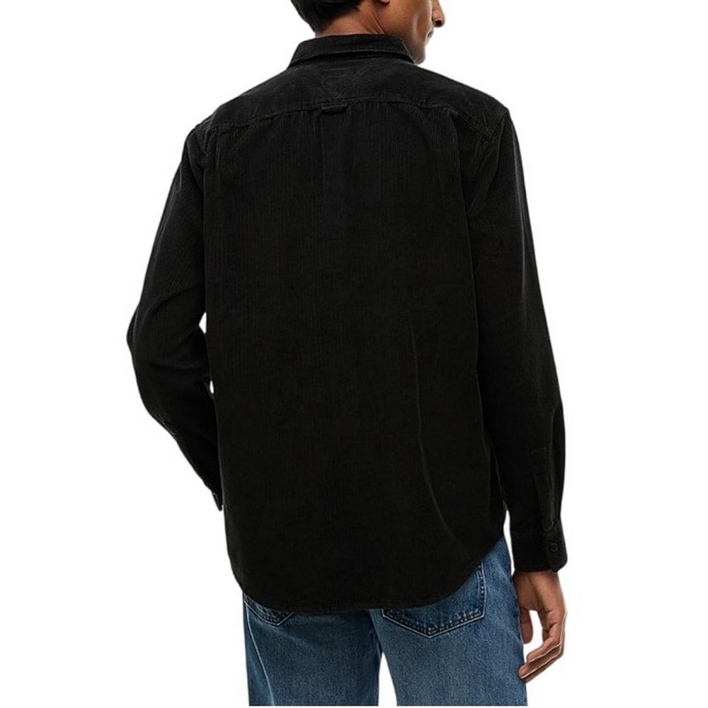 TOMMY JEANS RLX CORDUROY SHIRT EXT ΠΟΥΚΑΜΙΣΟ ΑΝΔΡΙΚΟ BLACK