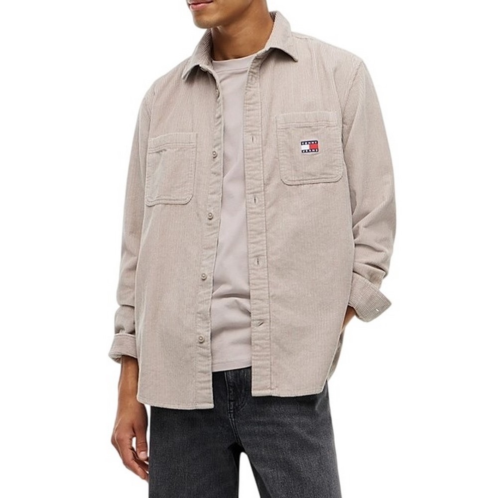 TOMMY JEANS RLX CORDUROY SHIRT EXT ΠΟΥΚΑΜΙΣΟ ΑΝΔΡΙΚΟ BEIGE