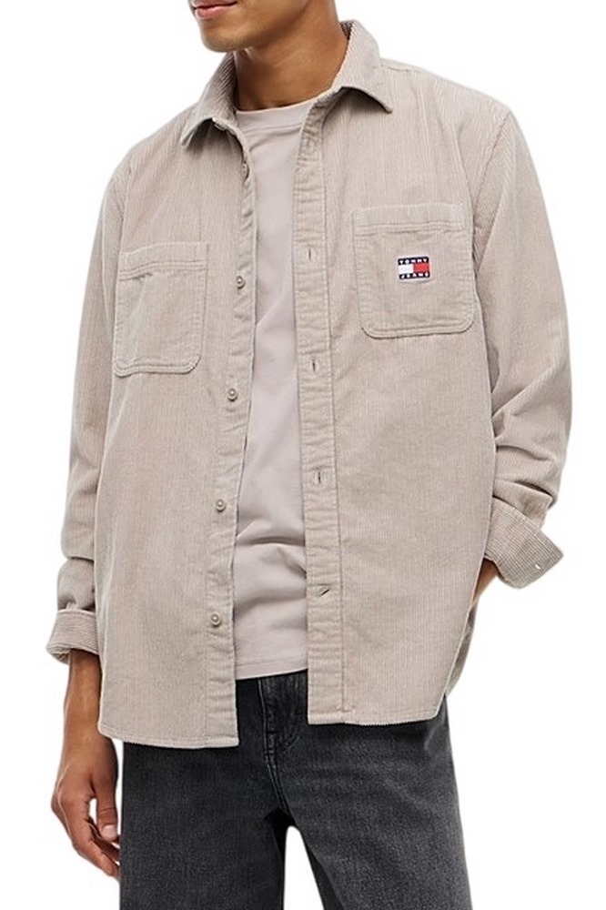 TOMMY JEANS RLX CORDUROY SHIRT EXT ΠΟΥΚΑΜΙΣΟ ΑΝΔΡΙΚΟ BEIGE