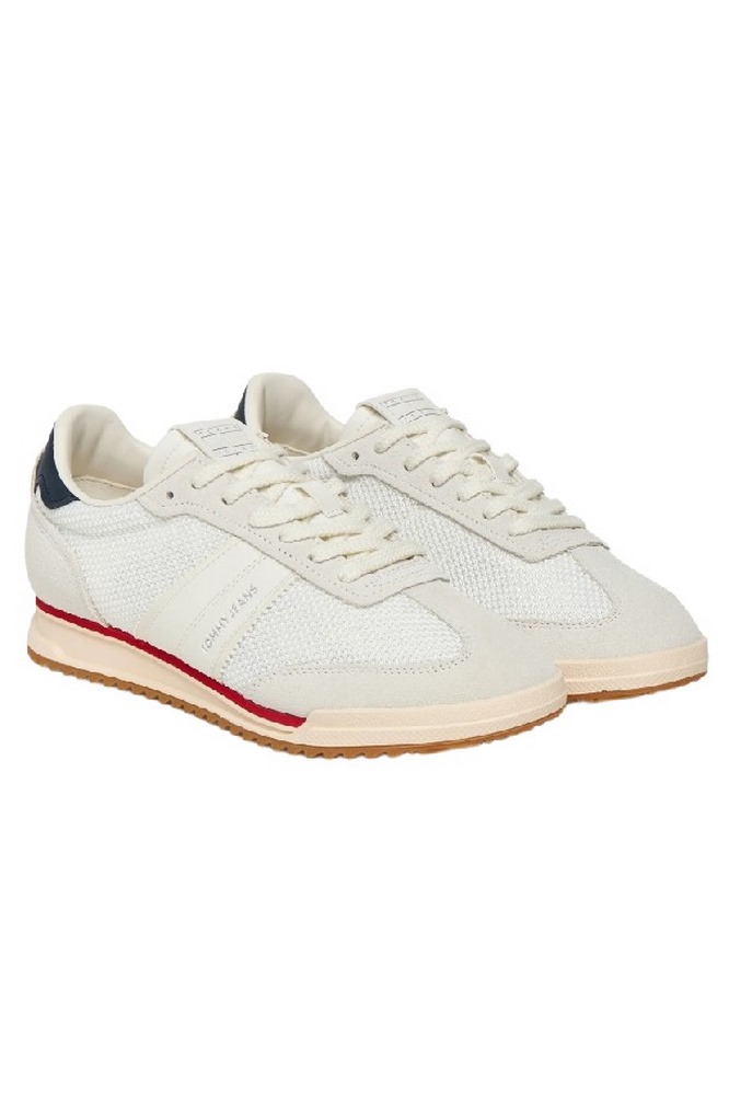 TOMMY JEANS  LOW PROFILE RUNNER ΠΑΠΟΥΤΣΙ ΓΥΝΑΙΚΕΙΟ ECRU