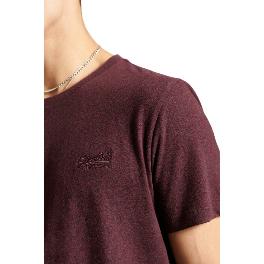 SUPERDRY D2 OVIN VINTAGE LOGO EMB TEE T-SHIRT ΑΝΔΡΙΚΟ BORDEAUX
