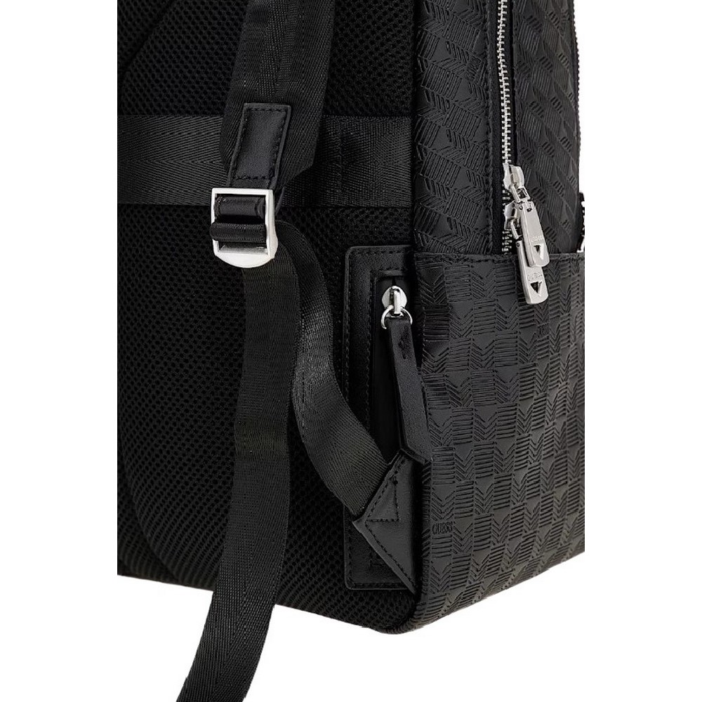 GUESS TORINO ROUNDED BACKPACK ΤΣΑΝΤΑ ΑΝΔΡΙΚΗ BLACK