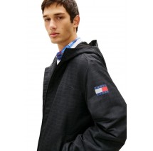 TOMMY JEANS AOP PACKABLE WINDBREAKER ΜΠΟΥΦΑΝ ΑΝΔΡΙΚΟ BLACK