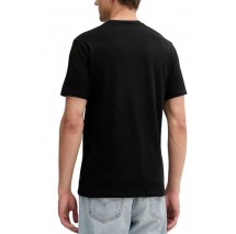 GUESS EMBOSSED LOGO TEE T-SHIRT ΜΠΛΟΥΖΑ ΑΝΔΡΙΚΗ BLACK