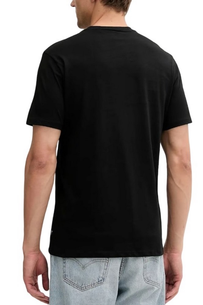 GUESS EMBOSSED LOGO TEE T-SHIRT ΜΠΛΟΥΖΑ ΑΝΔΡΙΚΗ BLACK