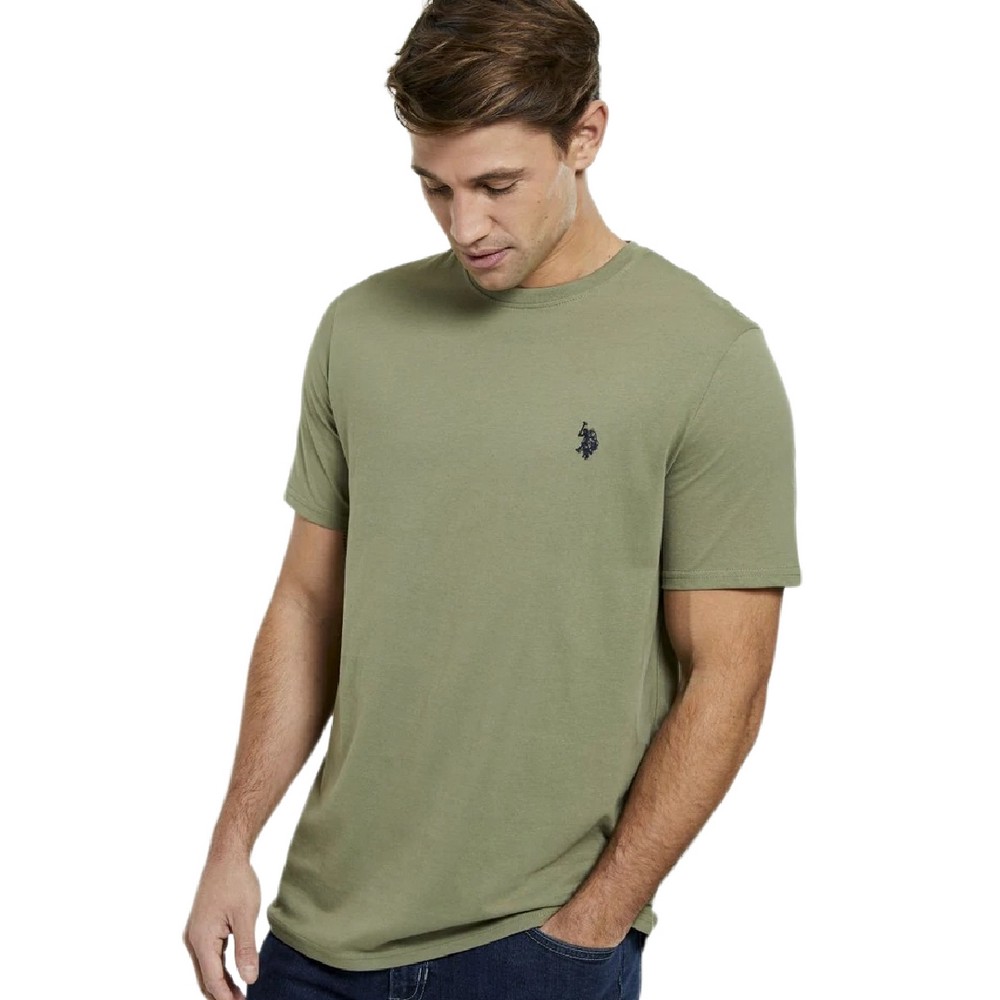 T-SHIRT  ΑΝΔΡΙΚΟ U.S.POLO ASSN KHAKI