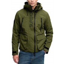 SUPERDRY HOOD ULTIMATE EMB WINBREAKER ΜΠΟΥΦΑΝ ΑΝΔΡΙΚΟ KHAKI