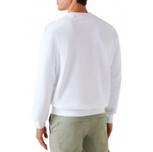 GUESS TRIANGLE CN SWEATSHIRT ΦΟΥΤΕΡ ΑΝΔΡΙΚΟ WHITE
