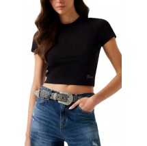 GUESS BASIC MINI LOGO T-SHIRT ΜΠΛΟΥΖΑ ΓΥΝΑΙΚΕΙΑ BLACK