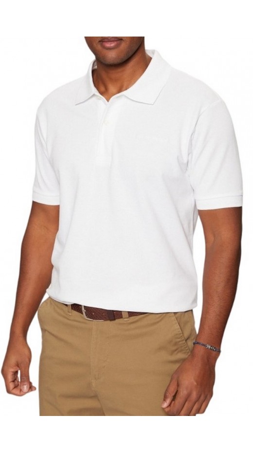GUESS JEANS SS EMBRO LOGO POLO ΜΠΛΟΥΖΑ ΑΝΔΡΙΚΗ WHITE