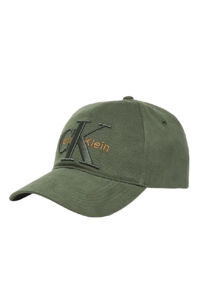 CALVIN KLEIN LARGE LAYERED MONOLOGO CAP ΚΑΠΕΛΟ ΑΝΔΡΙΚΟ KHAKI