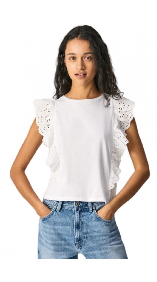 ΜΠΛΟΥΖΑ BRUNELLA ΓΥΝΑΙΚΕΙΑ PEPE JEANS LONDON WHITE