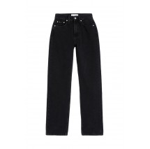 CALVIN KLEIN JEANS HIGH RISE STRAIGHT ΠΑΝΤΕΛΟΝΙ ΓΥΝΑΙΚΕΙΟ BLACK