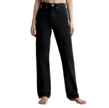 CALVIN KLEIN JEANS HIGH RISE STRAIGHT ΠΑΝΤΕΛΟΝΙ ΓΥΝΑΙΚΕΙΟ BLACK