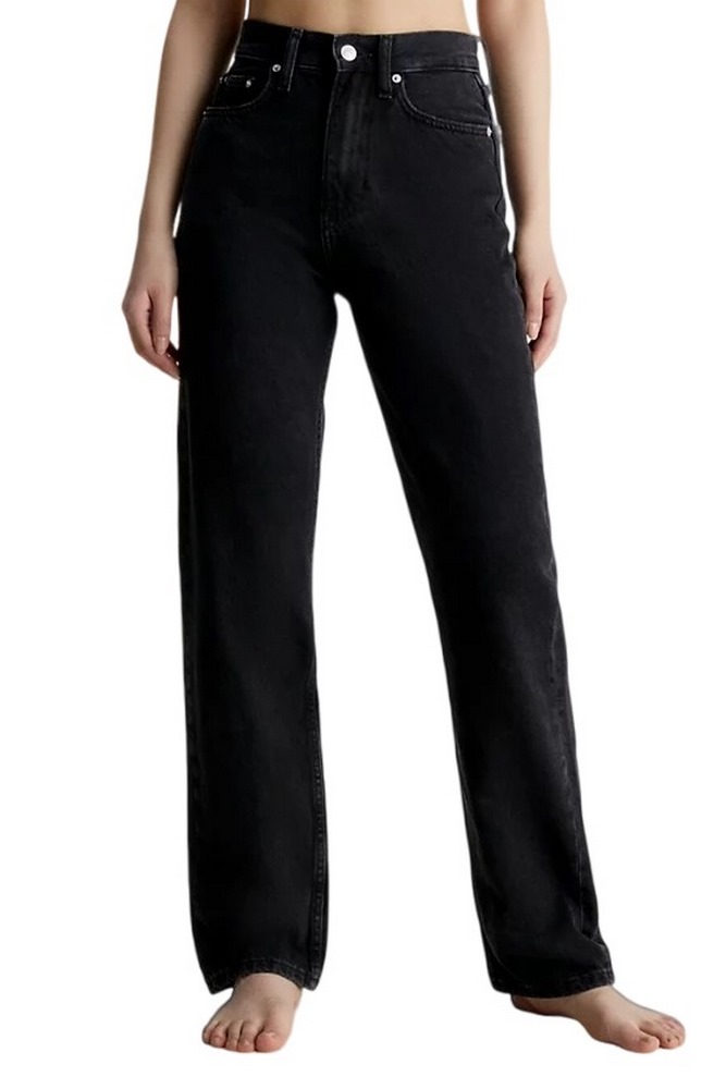 CALVIN KLEIN HIGH RISE STRAIGHT ΠΑΝΤΕΛΟΝΙ ΓΥΝΑΙΚΕΙΟ BLACK