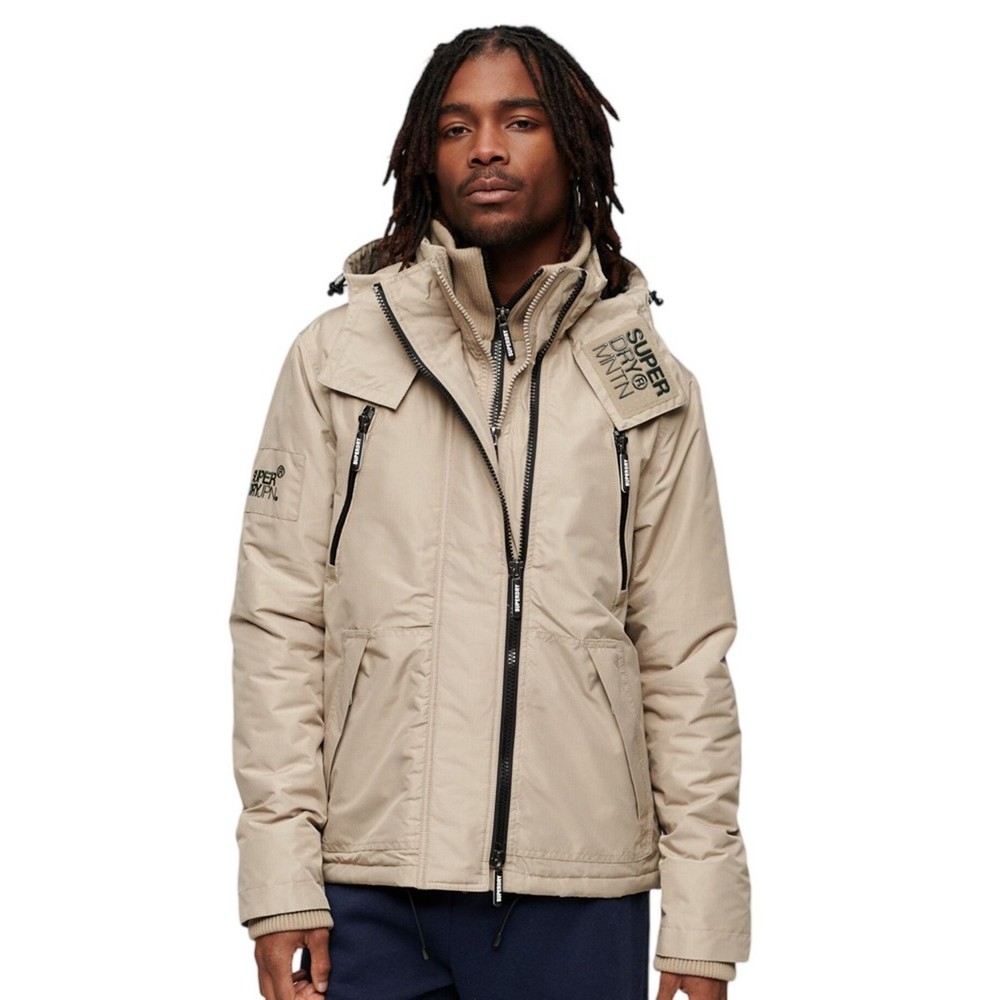 SUPERDRY D5 SDCD MOUNTAIN WINDCHEATER ΜΠΟΥΦΑΝ ΑΝΔΡΙΚΟ BEIGE