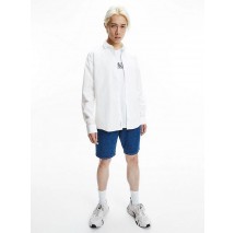 CALVIN KLEIN JEANS CK CHEST LOGO SLIM STRETCH SHIRT ΠΟΥΚΑΜΙΣΟ ΑΝΔΡΙΚΟ WHITE CALVIN KLEIN JEANS CK CHEST LOGO SLIM STRETCH SHIRT ΠΟΥΚΑΜΙΣΟ ΑΝΔΡΙΚΟ WHITE