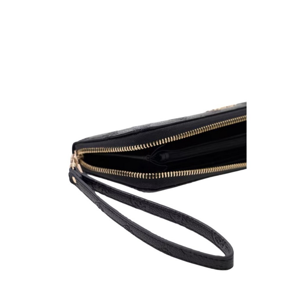 GUESS ELLA LOGO SLG LRG ZIP AROUND ΠΟΡΤΟΦΟΛΙ ΓΥΝΑΙΚΕΙΟ BLACK