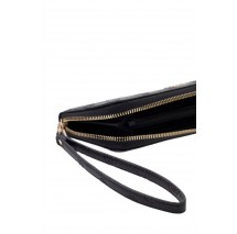 GUESS ELLA LOGO SLG LRG ZIP AROUND ΠΟΡΤΟΦΟΛΙ ΓΥΝΑΙΚΕΙΟ BLACK