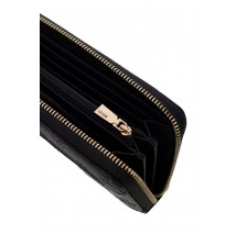 GUESS ELLA LOGO SLG LRG ZIP AROUND ΠΟΡΤΟΦΟΛΙ ΓΥΝΑΙΚΕΙΟ BLACK