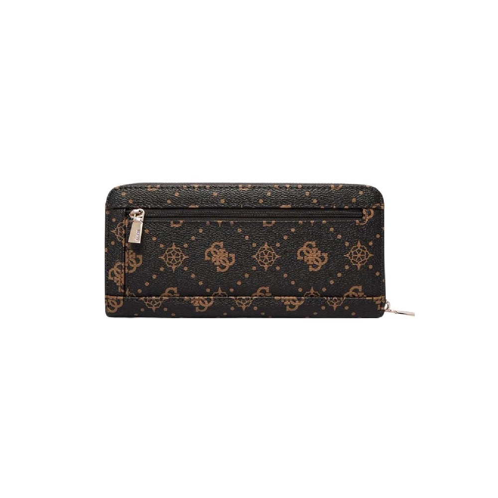 GUESS EMELIE LOGO SLG LRG ZIP AROUND ΠΟΡΤΟΦΟΛΙ ΓΥΝΑΙΚΕΙΟ COFFEE