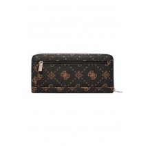 GUESS EMELIE LOGO SLG LRG ZIP AROUND ΠΟΡΤΟΦΟΛΙ ΓΥΝΑΙΚΕΙΟ COFFEE