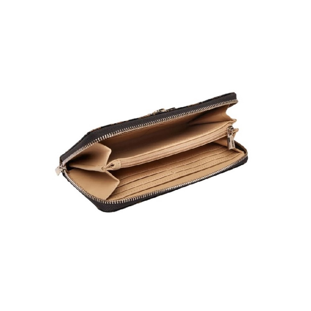 GUESS EMELIE LOGO SLG LRG ZIP AROUND ΠΟΡΤΟΦΟΛΙ ΓΥΝΑΙΚΕΙΟ COFFEE