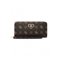 GUESS EMELIE LOGO SLG LRG ZIP AROUND ΠΟΡΤΟΦΟΛΙ ΓΥΝΑΙΚΕΙΟ COFFEE