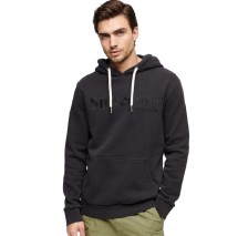 SUPERDRY TERRAIN LOGO OVERDYED HOODIE ΜΠΛΟΥΖΑ ΦΟΥΤΕΡ ΑΝΔΡΙΚΗ BLACK