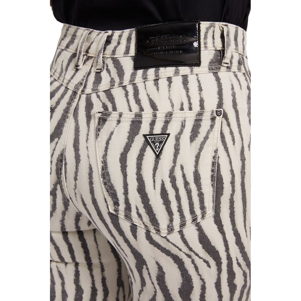 GUESS1981 SKINNY ΠΑΝΤΕΛΟΝΙ ΓΥΝΑΙΚΕΙΟ ZEBRA PRINT