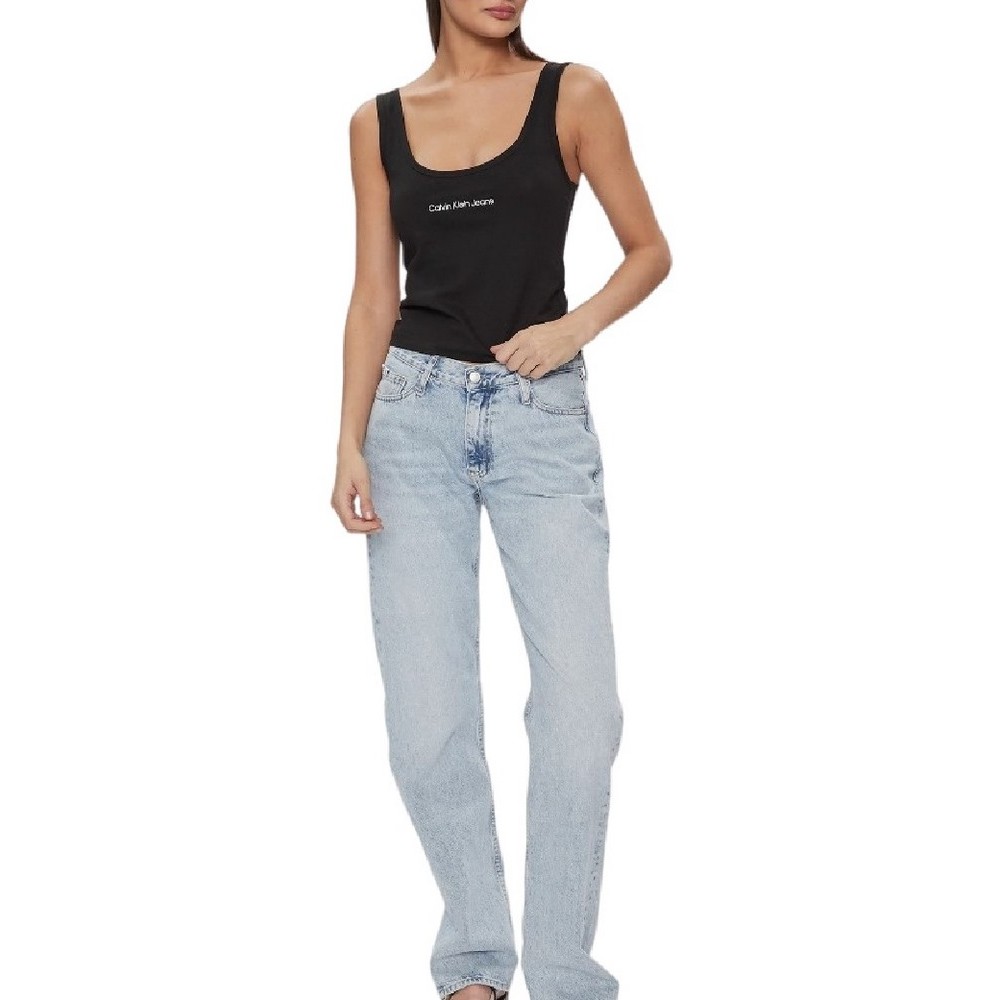 CALVIN KLEIN JEANS INSTITUTIONAL STRAPPY TOP ΤΟΠ ΓΥΝΑΙΚΕΙΟ BLACK