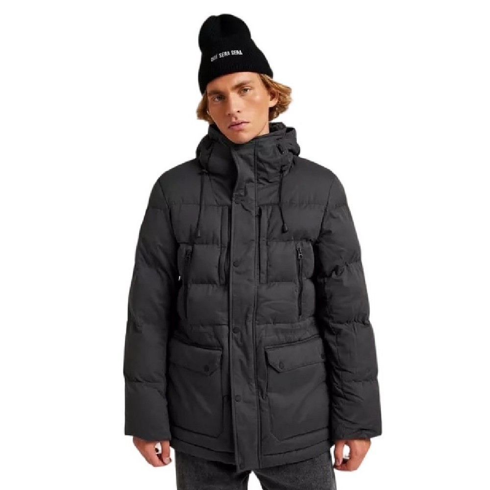 SUPERDRY D3 OVIN MF HOODED PARKA ΜΠΟΥΦΑΝ ΑΝΔΡΙΚΟ BLACK