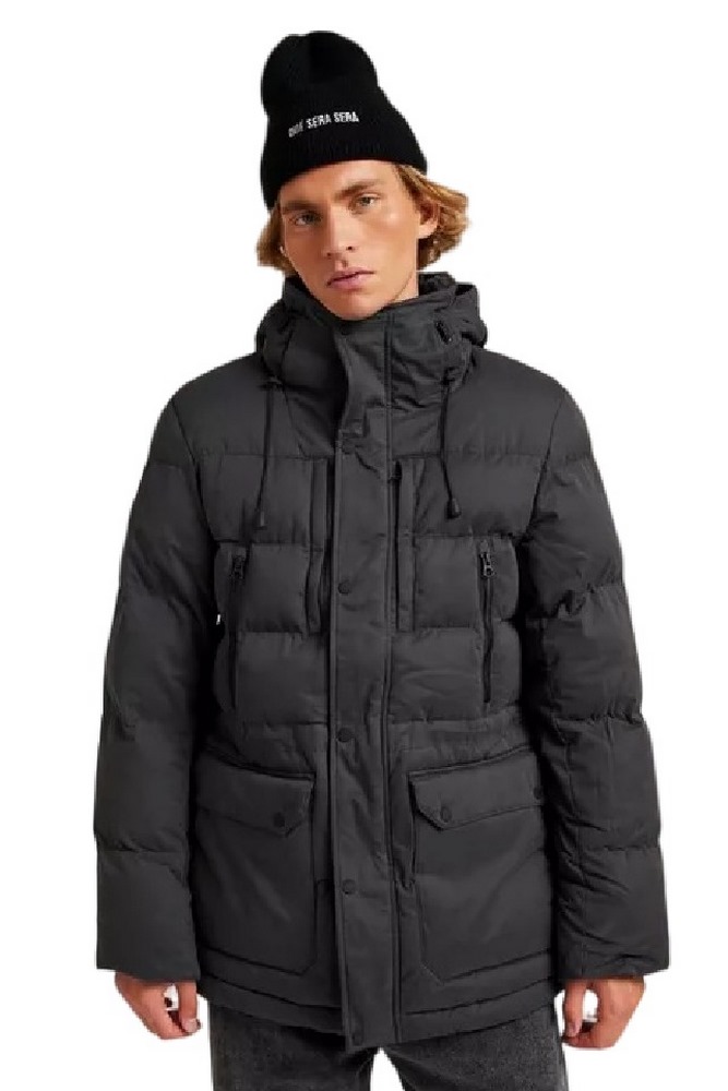 SUPERDRY MF HOODED PARKA ΜΠΟΥΦΑΝ ΑΝΔΡΙΚΟ BLACK