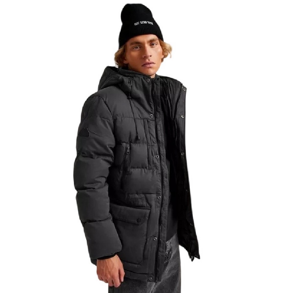 SUPERDRY D3 OVIN MF HOODED PARKA ΜΠΟΥΦΑΝ ΑΝΔΡΙΚΟ BLACK