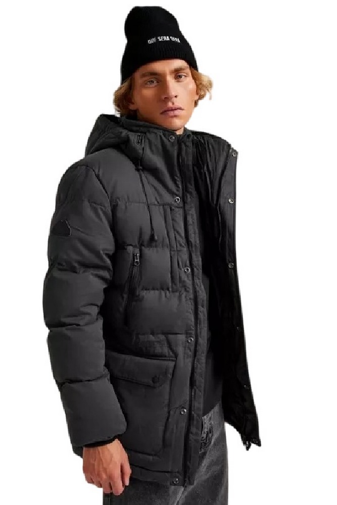 SUPERDRY D3 OVIN MF HOODED PARKA ΜΠΟΥΦΑΝ ΑΝΔΡΙΚΟ BLACK