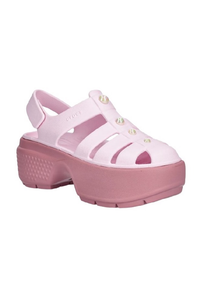 CROCS STOMP FISHERMAN PEARL SANDAL ΠΕΔΙΛΟ ΓΥΝΑΙΚΕΙΟ ROSE