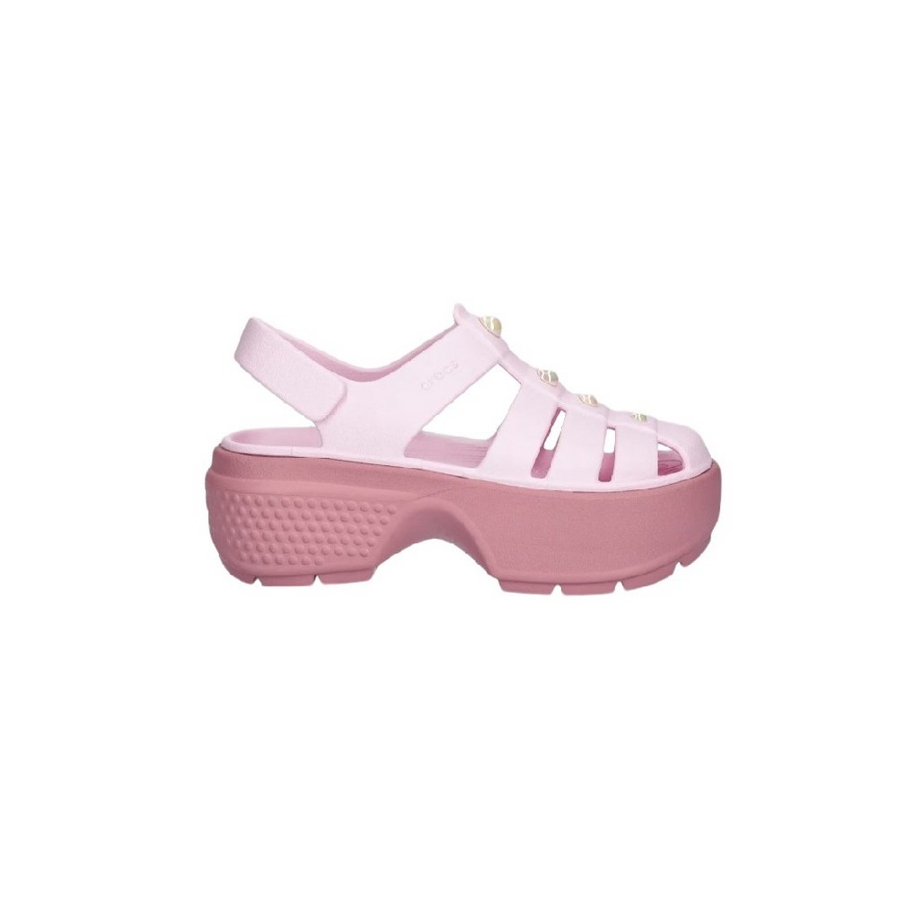 CROCS STOMP FISHERMAN PEARL SANDAL ΠΕΔΙΛΟ ΓΥΝΑΙΚΕΙΟ ROSE