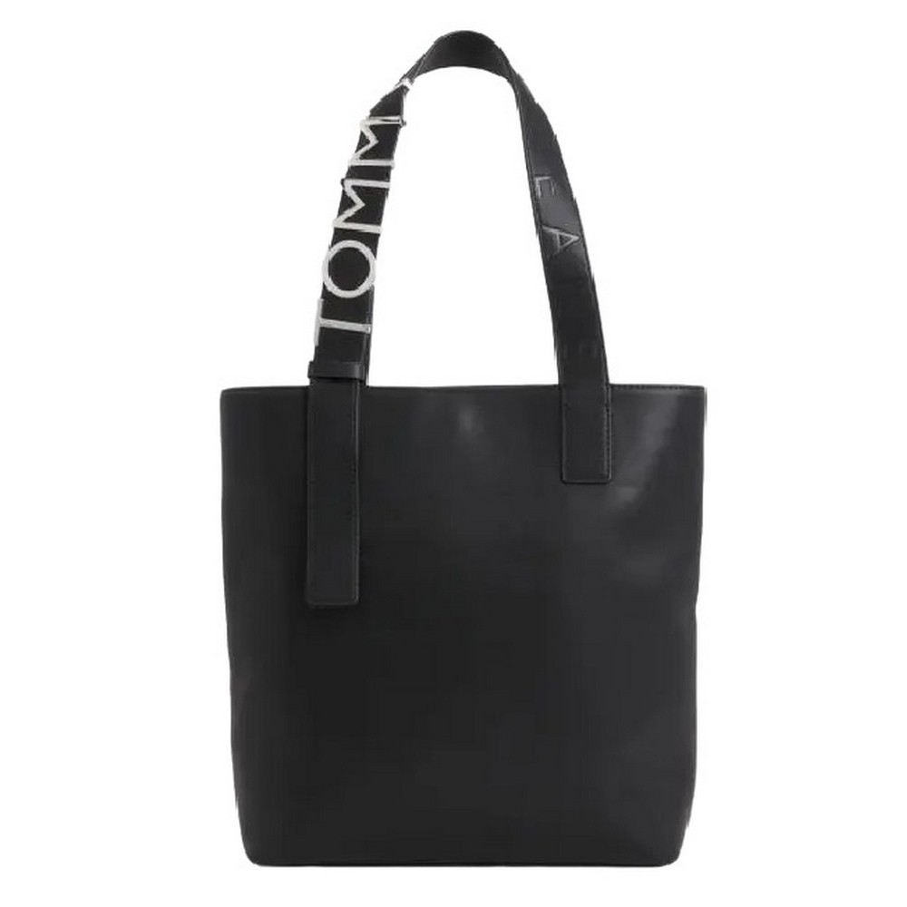 TOMMY HILFIGER TJW BOLD TOTE ΤΣΑΝΤΑ ΓΥΝΑΙΚΕΙΑ BLACK