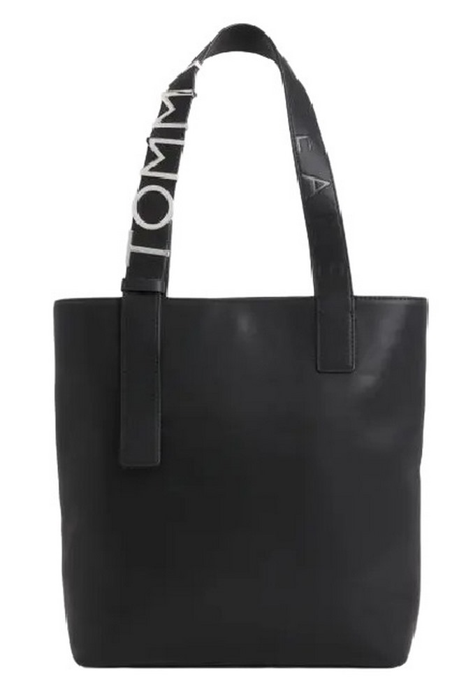 TOMMY HILFIGER TJW BOLD TOTE ΤΣΑΝΤΑ ΓΥΝΑΙΚΕΙΑ BLACK