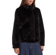 GUESS LUNA FAUX FUR JACKET ΠΑΛΤΟ ΓΟΥΝΑΚΙ ΓΥΝΑΙΚΕΙΟ BLACK