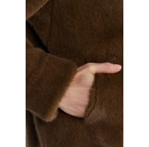 GUESS LUNA FAUX FUR JACKET ΠΑΛΤΟ ΓΟΥΝΑΚΙ ΓΥΝΑΙΚΕΙΟ BROWN